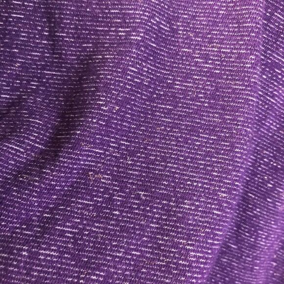 Croft & Barrow Long Sleeve Turtleneck Shirt in Plum Purple with Metallic… - Picture 5 of 9